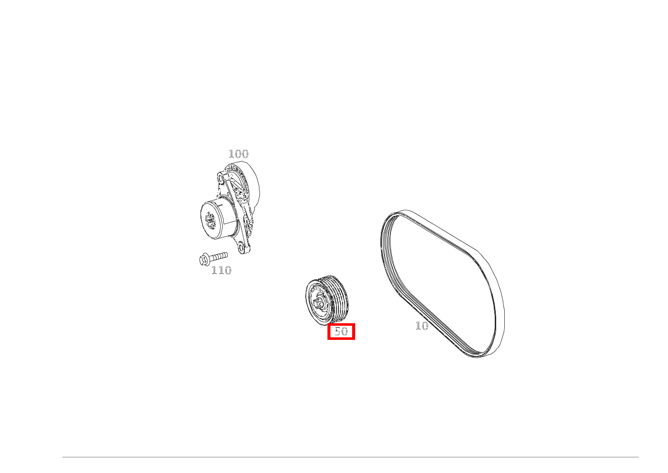 Umlenkrolle Mercedes-AMG G 63 463 Umlenkrolle Mercedes-AMG G 63 463