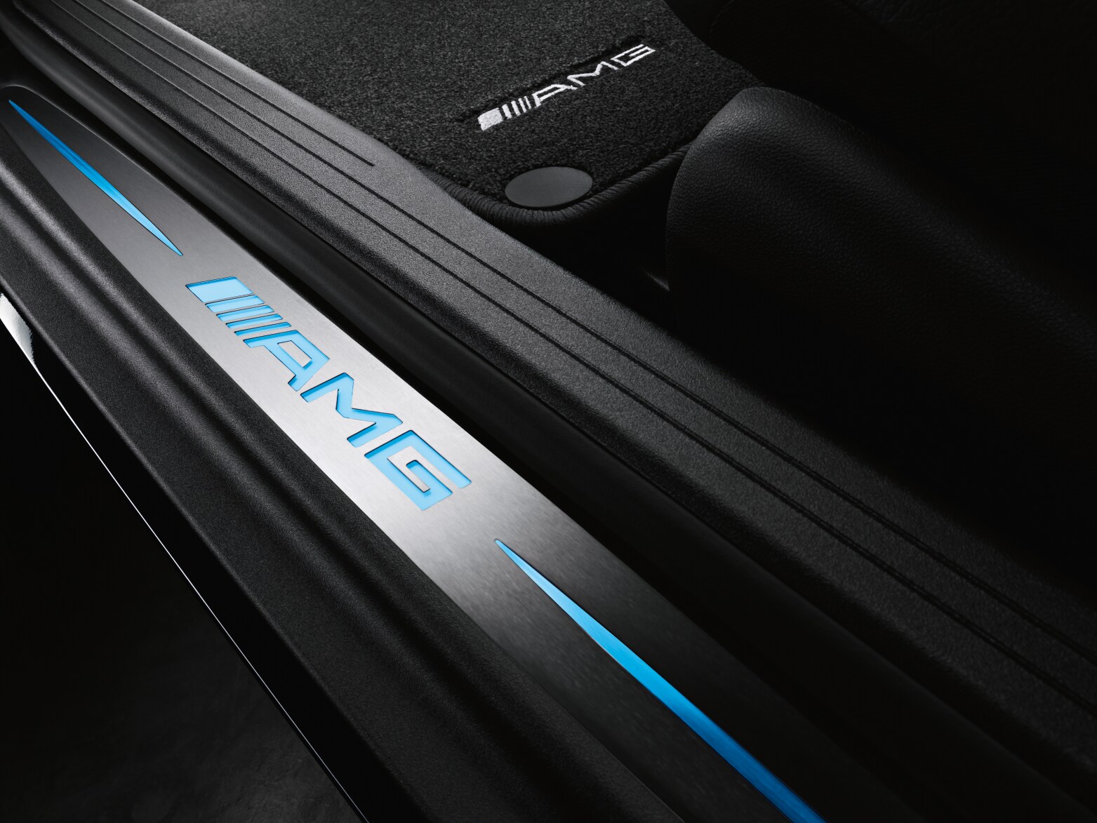 Einstiegsleisten 2-fach bel. blau