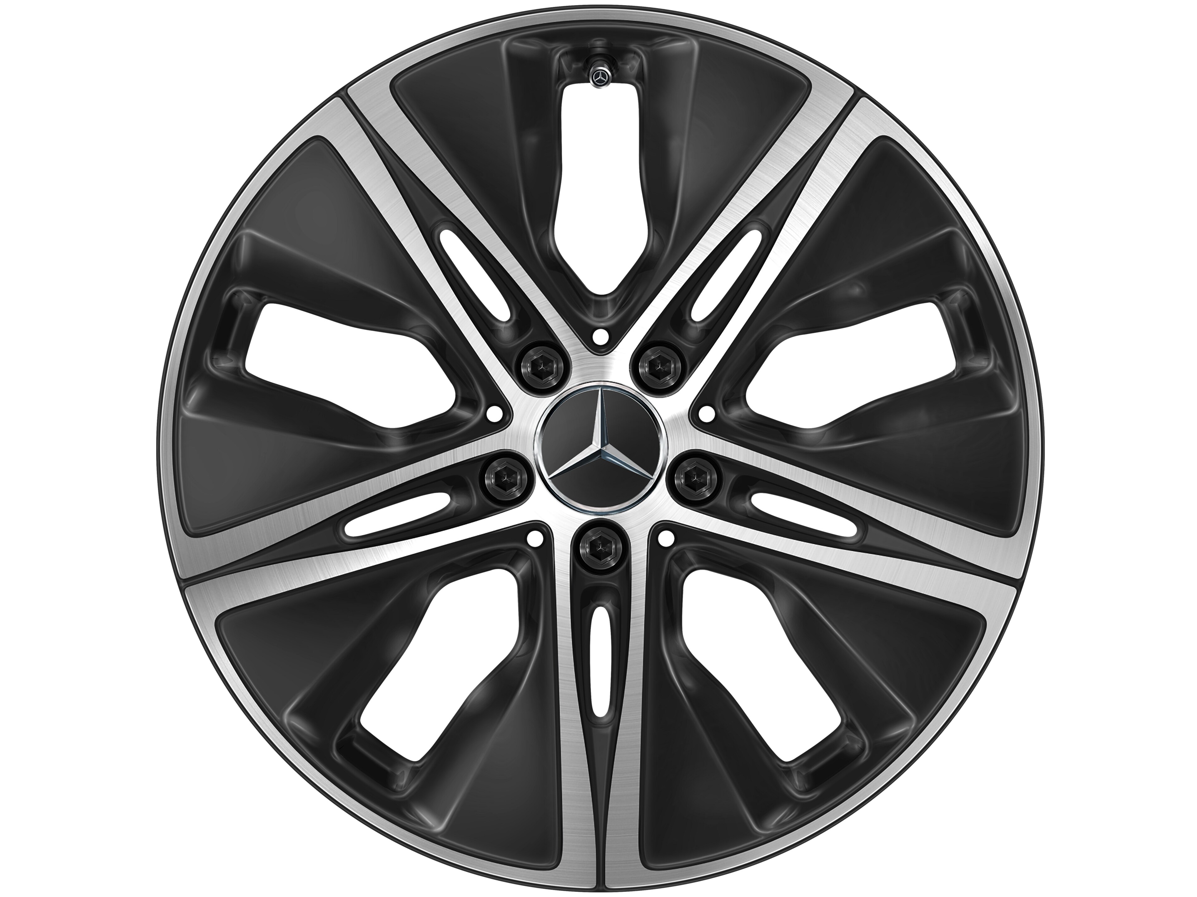 Mercedes-Benz - 5-Loch-Rad, 45,7 cm (18 Zoll), glanzgedreht 5-Loch-Rad, 45,7 cm (18 Zoll), glanzgedreht