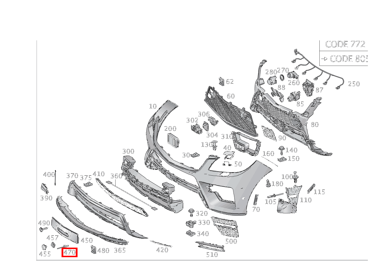 Spreizniet BEFESTIGUNG KENNZEICHENBLENDE ML/GLE 350 4MATIC 166