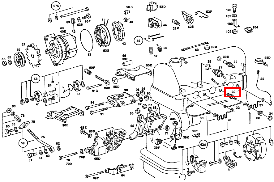 Glühkerze 200 D 115