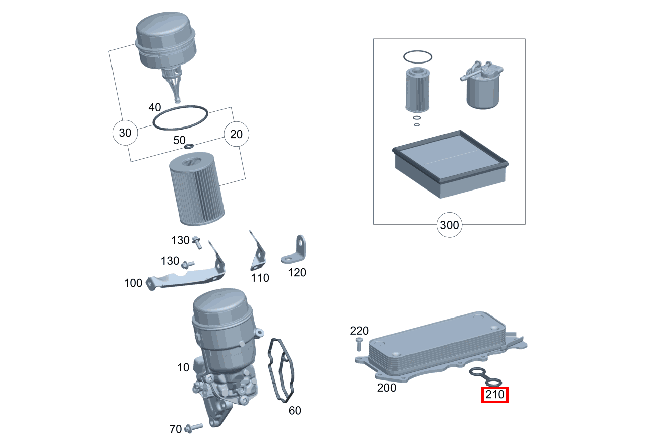 Elastomerformdichtung Ölkühler an Zylinderkurbelgehäuse R 300 CDI SUV-Tourer (langer Radstand) 251 Elastomerformdichtung Ölkühler an Zylinderkurbelgehäuse R 300 CDI SUV-Tourer (langer Radstand) 251
