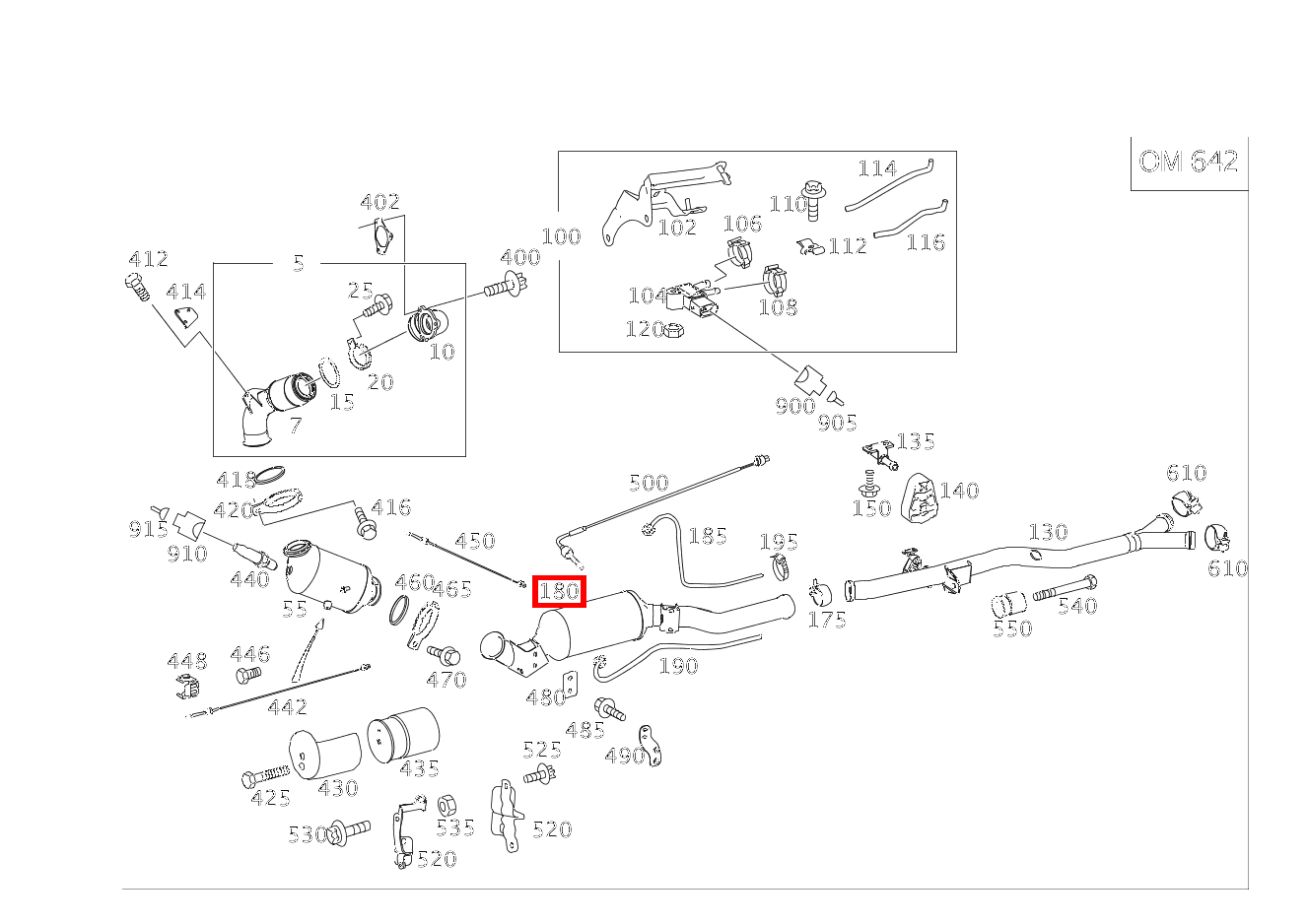 RUSSPARTIKELFILTER Vorn ML 300 CDI 4MATIC Off-Roader BE 164