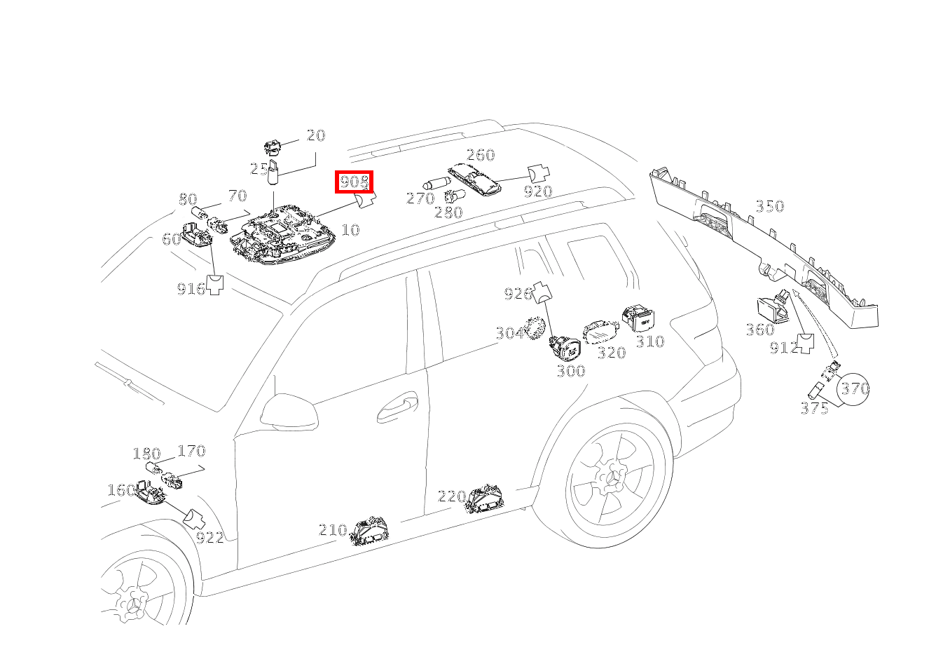 Steckdose N70; DACHBEDIENEINHEIT; STECKER: G; 8-PIN MQS GLK 220 CDI 4MATIC 253 Steckdose N70; DACHBEDIENEINHEIT; STECKER: G; 8-PIN MQS GLK 220 CDI 4MATIC 253