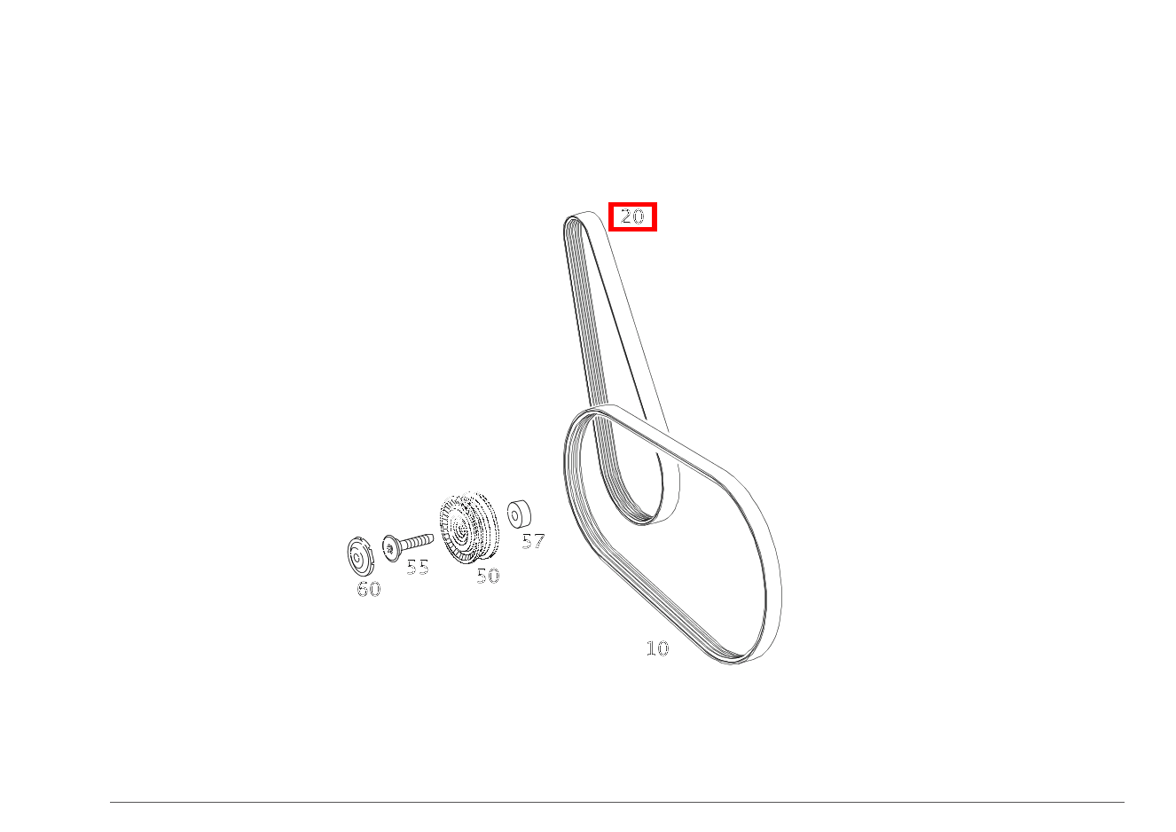 Keilriemen MECHANISCHER LADER; 28.45 X 1289 S 55 L AMG KOMPR. 220