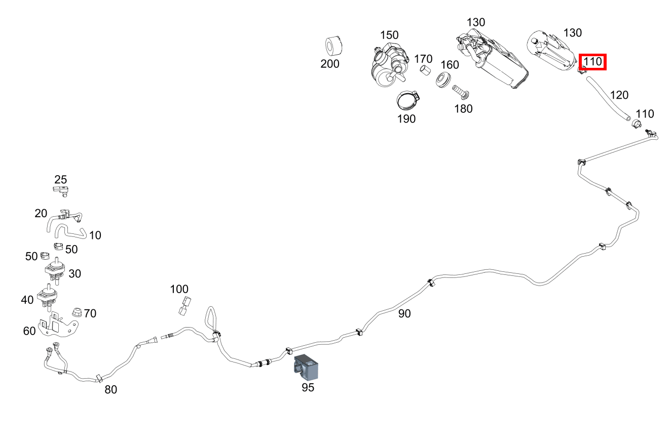 Schelle Schlauch an Aktivkohlefilter; 15.5-17.5 MM Mercedes-AMG G 63 463