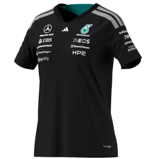 T-Shirt Damen, Fahrer, Mercedes-AMG F1 schwarz