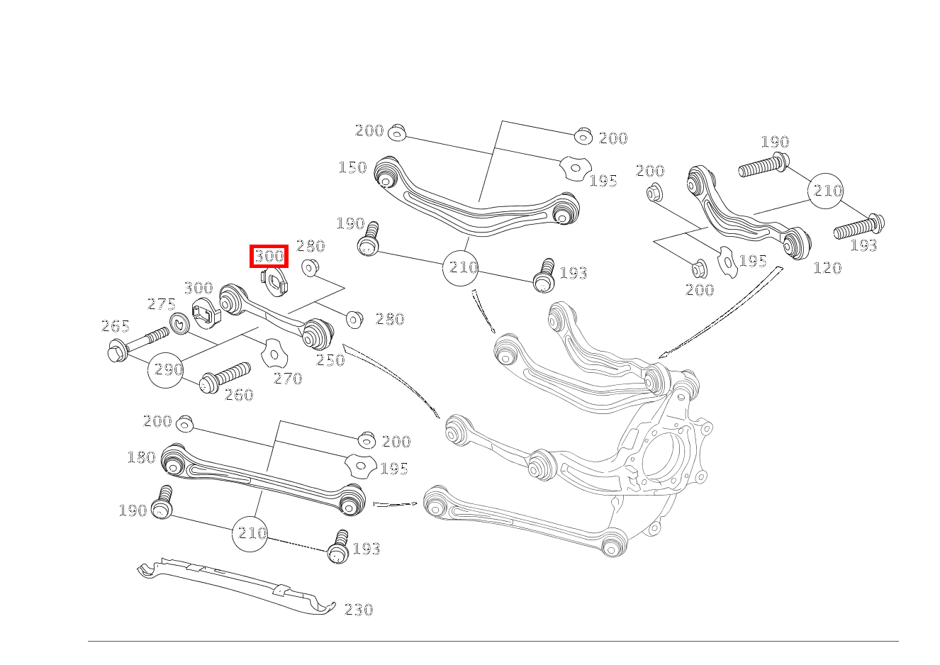 Anschlag SPURSTANGE AN HINTERACHSTRAEGER S 550 Limousine lang BCA 221 Anschlag SPURSTANGE AN HINTERACHSTRAEGER S 550 Limousine lang BCA 221