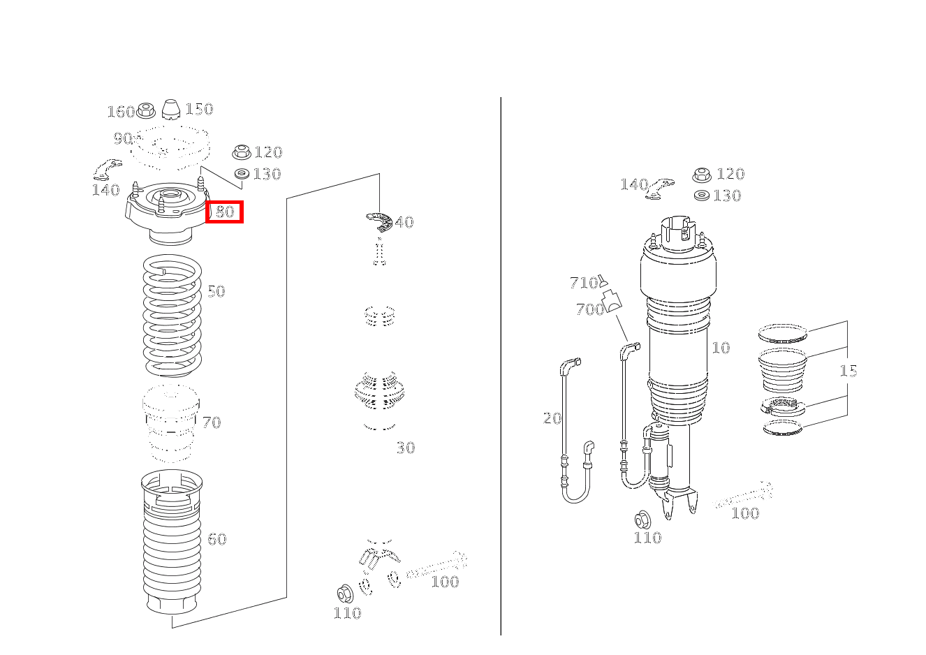 Federteller VORDERFEDER CLS 63 AMG Coupé 219
