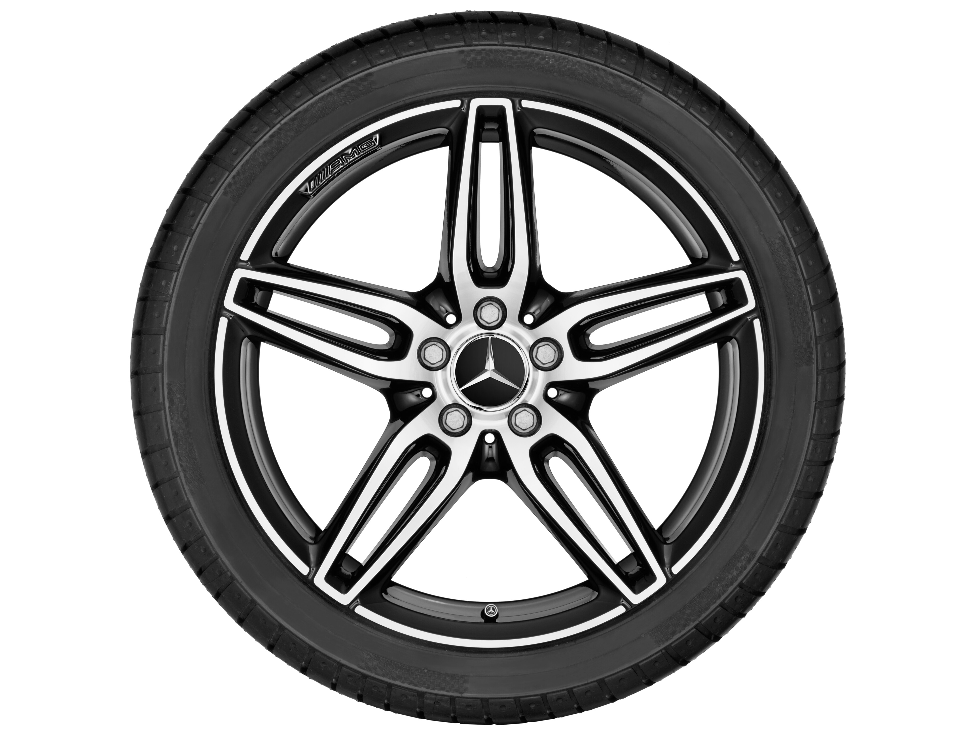 Mercedes-Benz - AMG 5-Doppelspeichen-Rad, 48,3 cm (19 Zoll) AMG 5-Doppelspeichen-Rad, 48,3 cm (19 Zoll)