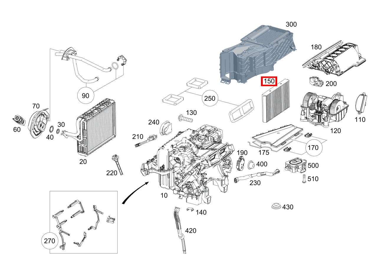 KOMBIFILTER S 560 Cabriolet 217 KOMBIFILTER S 560 Cabriolet 217
