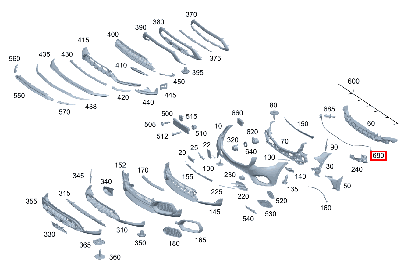 Drucksensor Fußgängerschutz GLC 220 d 4MATIC 254 Drucksensor Fußgängerschutz GLC 220 d 4MATIC 254