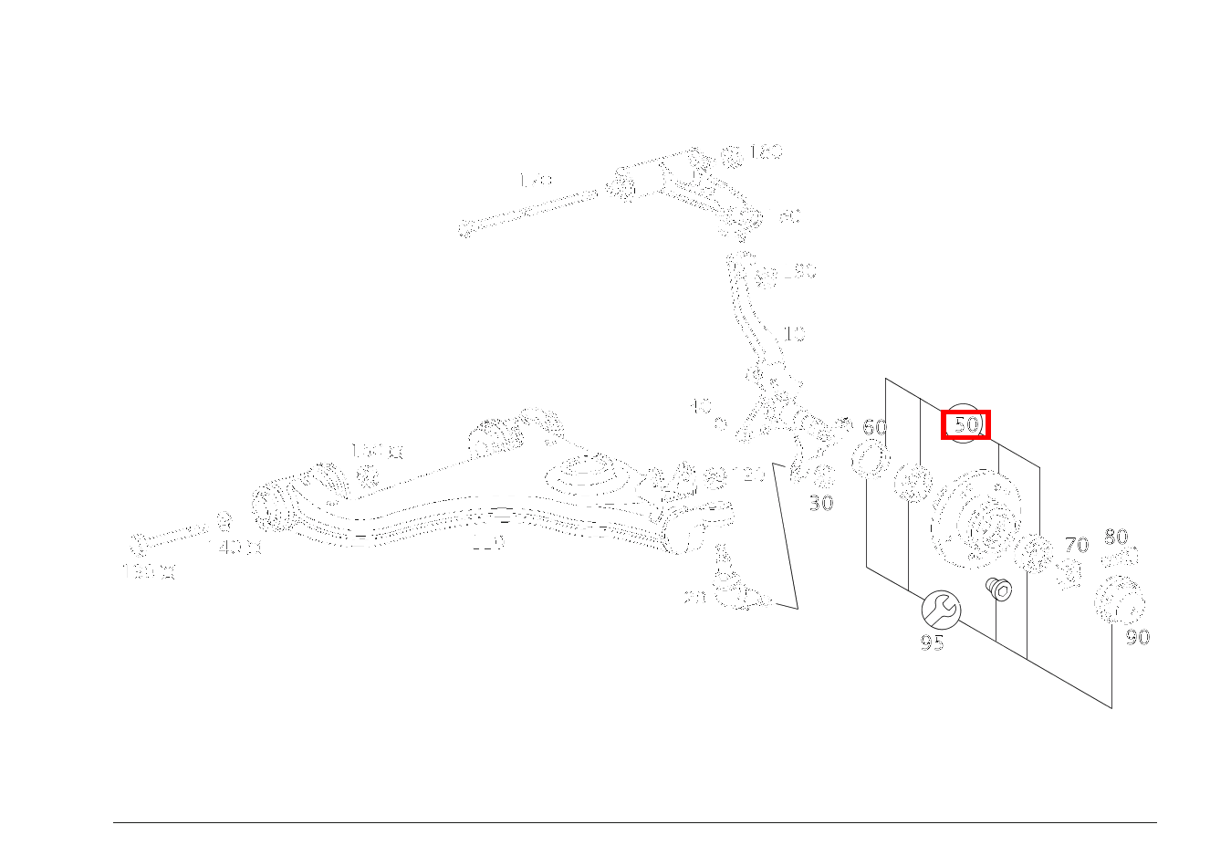 Vorderradnabe LINKS UND RECHTS E 55 T AMG 210