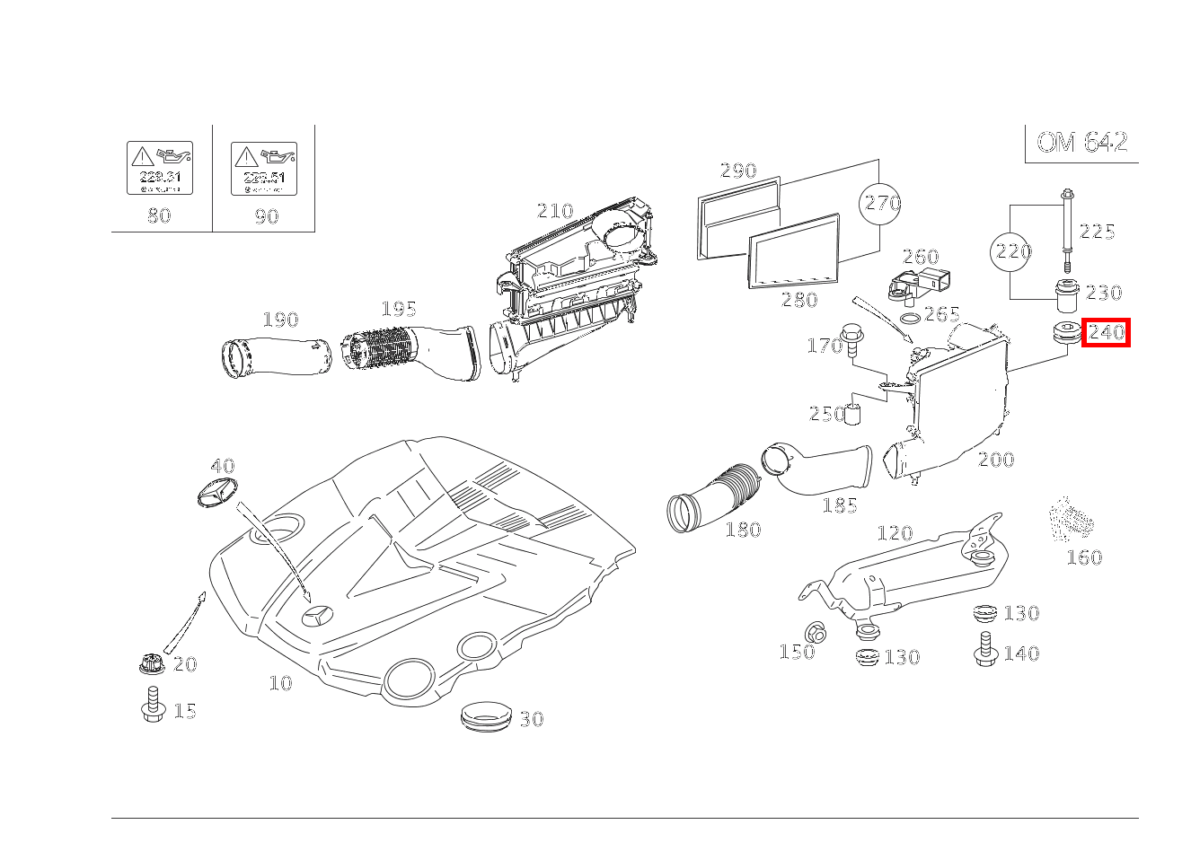 Gummipuffer RECHTS R 300 CDI SUV-Tourer (langer Radstand) 251 Gummipuffer RECHTS R 300 CDI SUV-Tourer (langer Radstand) 251