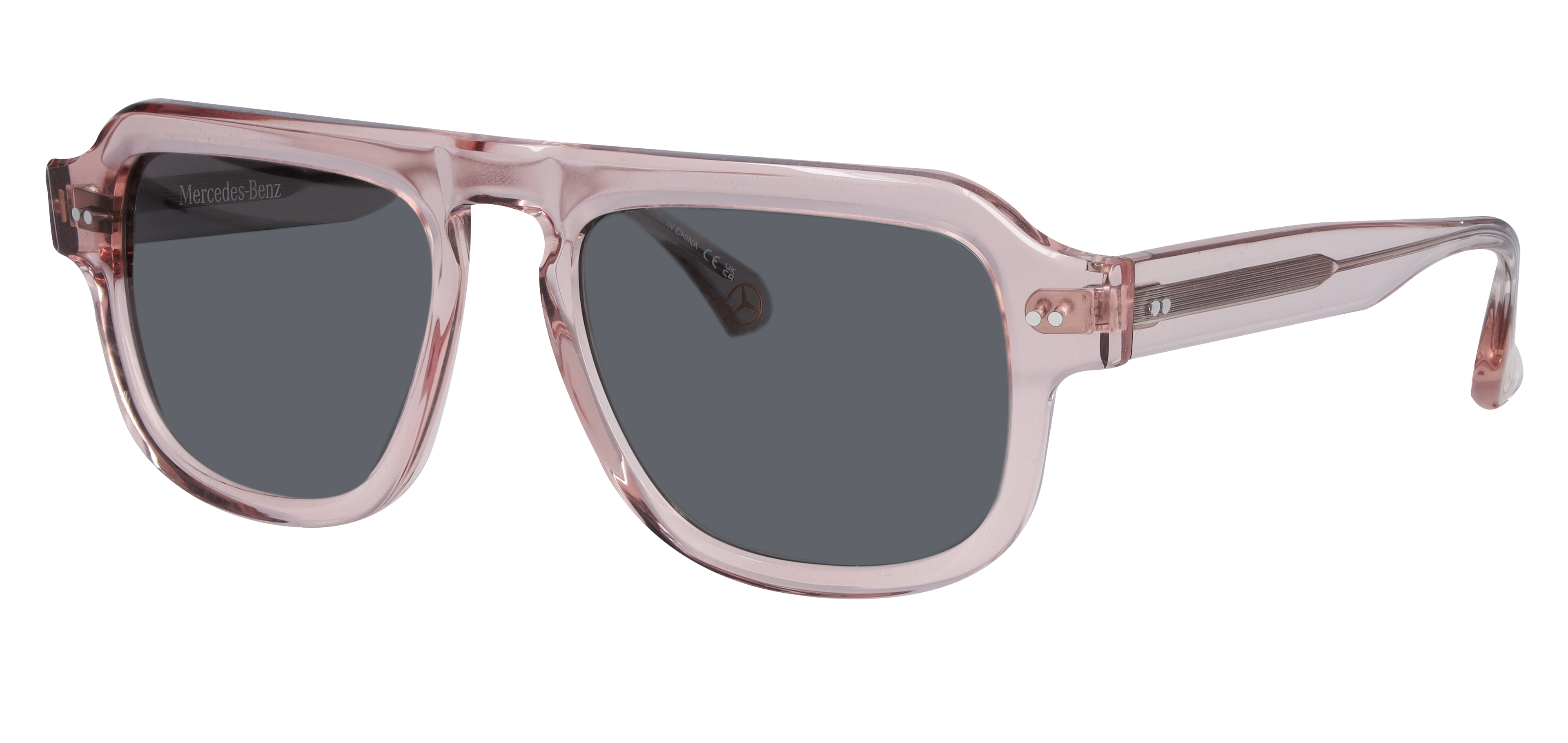 Mercedes-Benz -  Sonnenbrille, Unisex, roségold / bronzefarben, Acetat, transparent