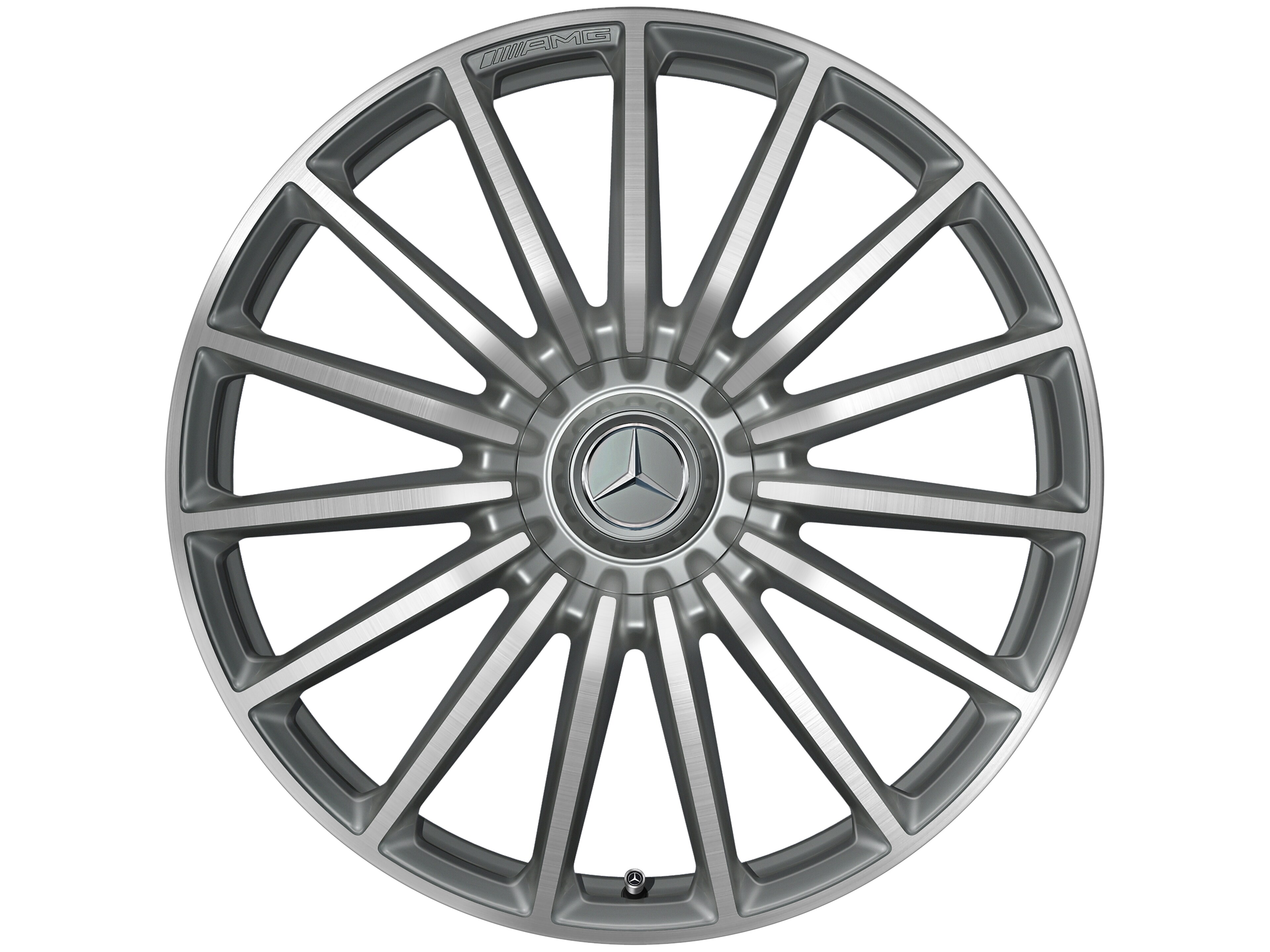 Mercedes-Benz - AMG Vielspeichen-Rad, 21 Zoll, 8,5 J x 21 ET 51, titangrau