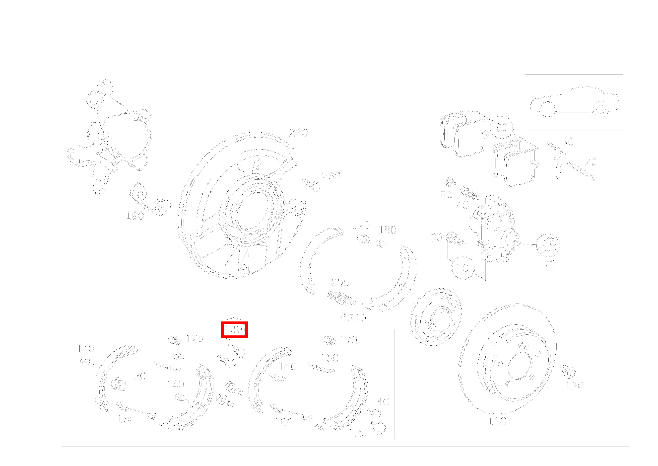 TEILESATZ BREMSBACKE LIEFERUMFANG SLK 320 AMG KOMP 170