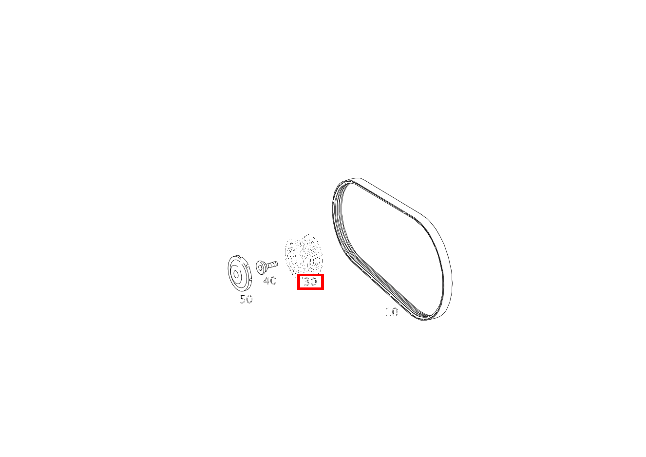 SPANNROLLE AN STEUERGEHAEUSE CLC 180 Sportcoupe BCA 203