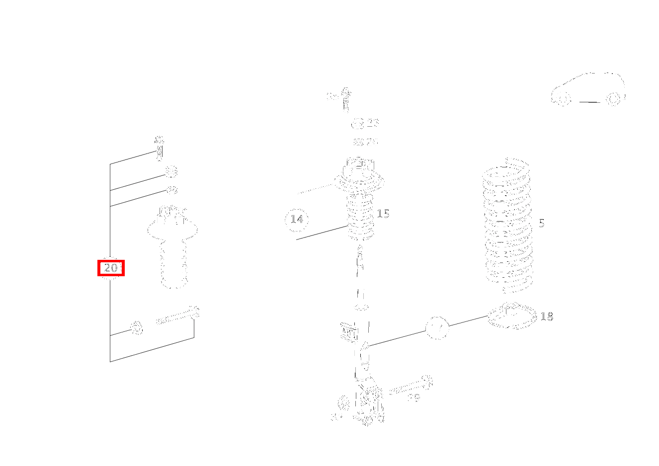 Befestigungsteile TEILESATZ A 160 Coupé 169 Befestigungsteile TEILESATZ A 160 Coupé 169