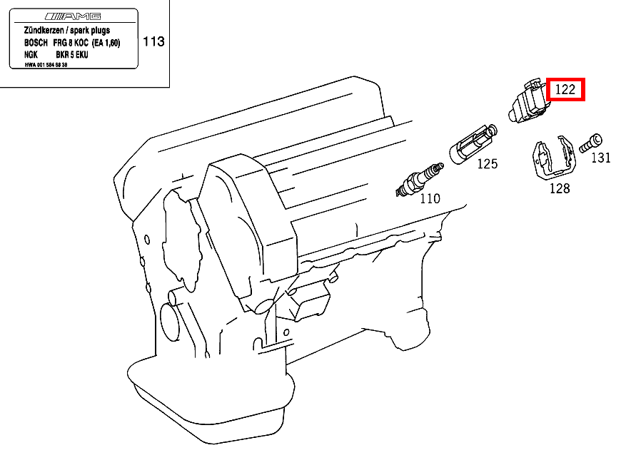 Zündspule E420T 210 Zündspule E420T 210