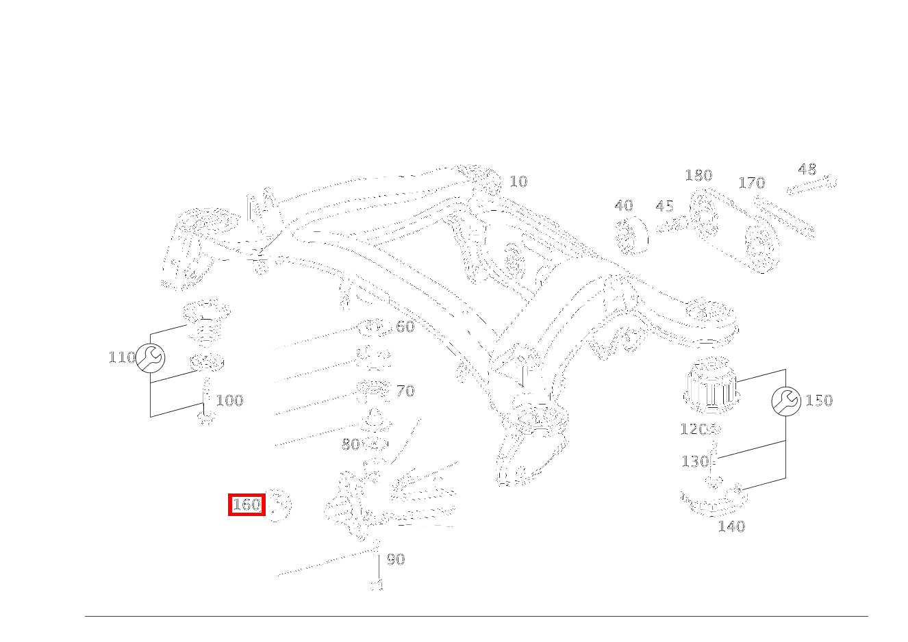 REP.SATZ HA-TRAEGER ACHSGEHAEUSE AN HINTERACHSTRAEGER, VORN C 320 Sportcoupé 203 REP.SATZ HA-TRAEGER ACHSGEHAEUSE AN HINTERACHSTRAEGER, VORN C 320 Sportcoupé 203