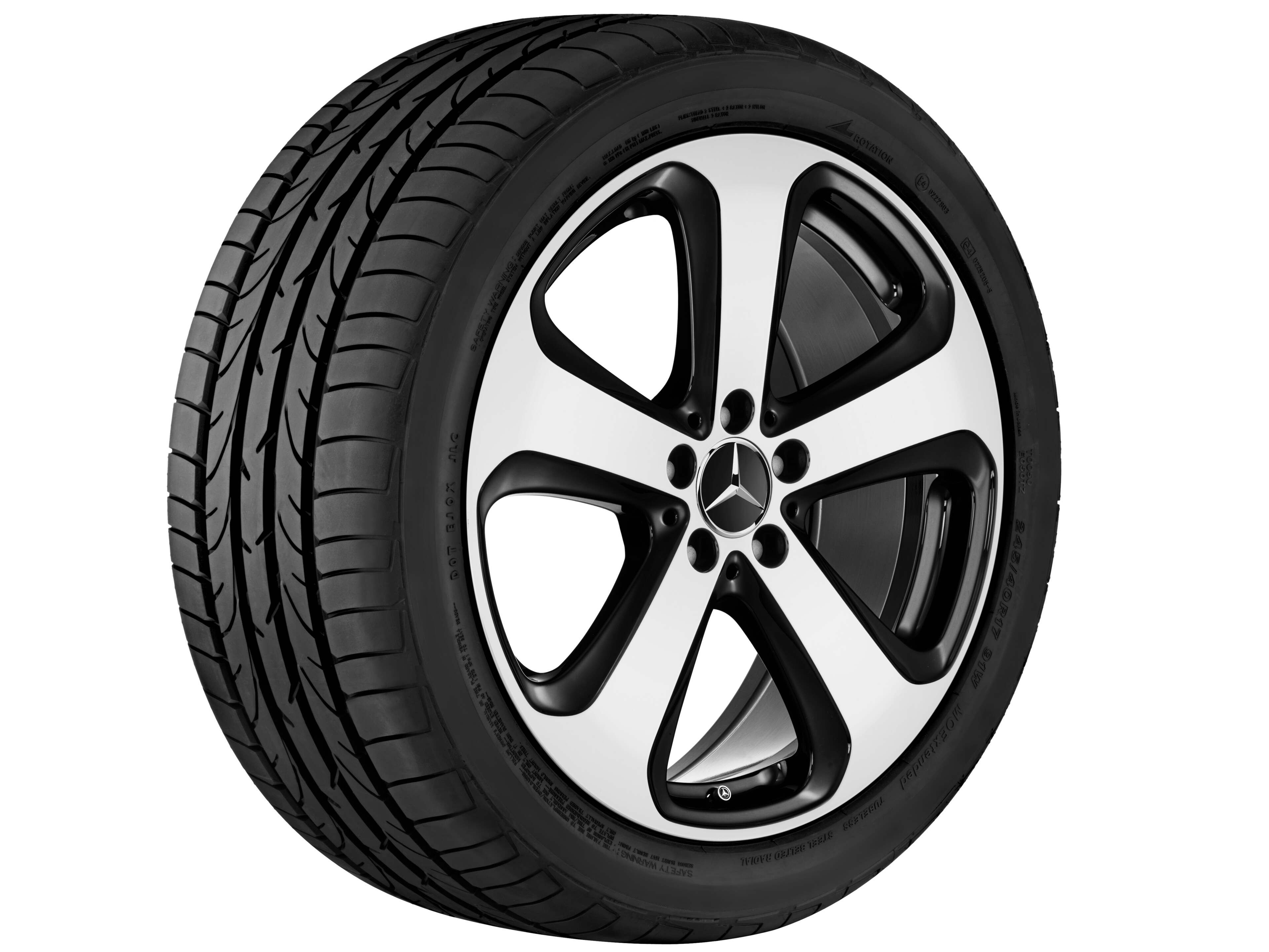 5-Speichen-Rad, 48,3 cm (19 Zoll), glanzgedre