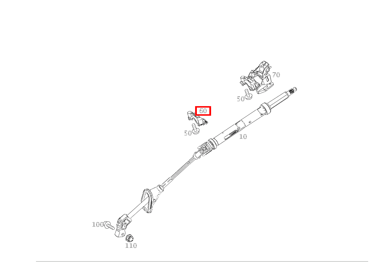 Lager LENKSAEULE UNTEN fortwo coupé mhd 52 kW 460