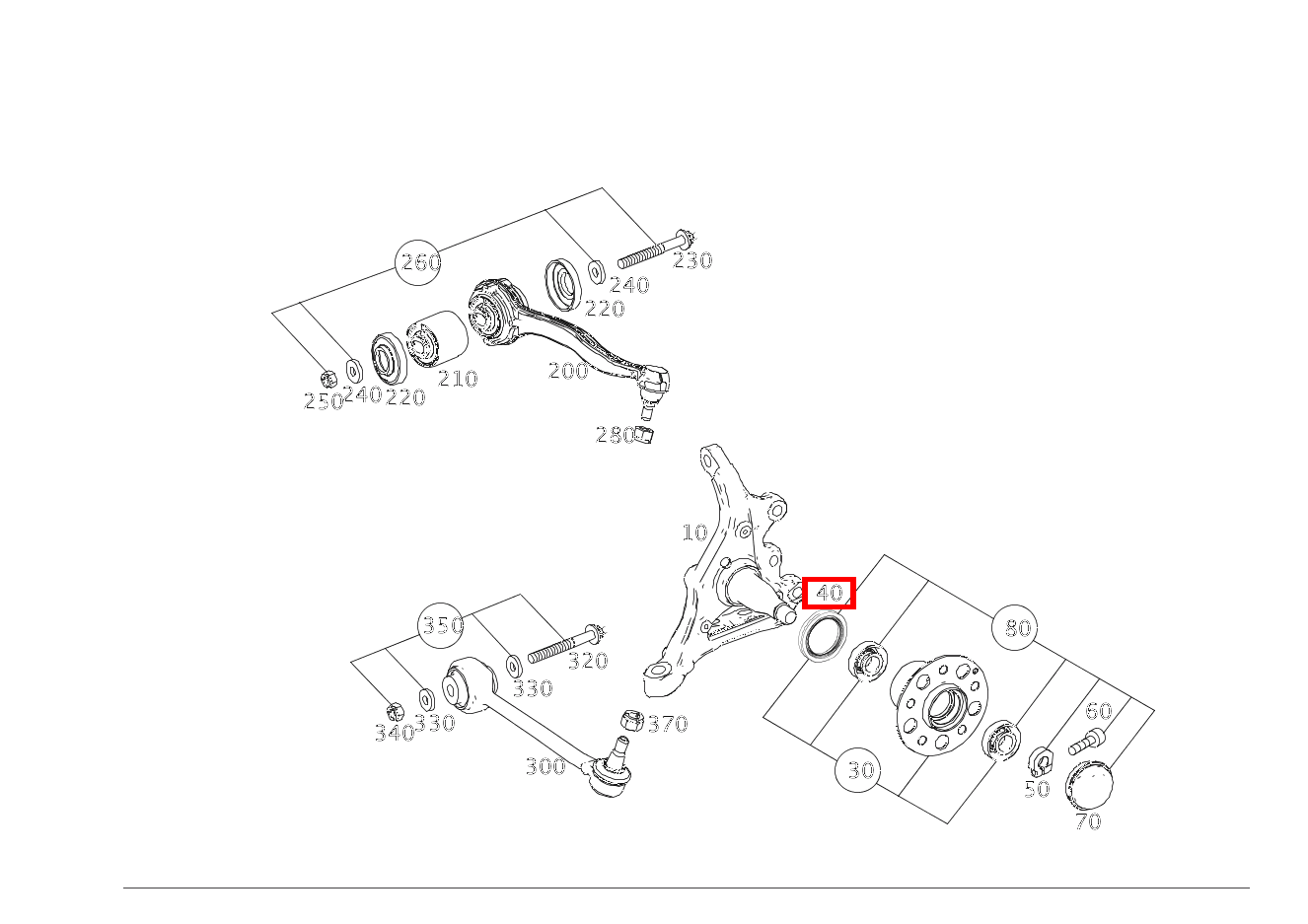 Elastomerformdichtung RADNABE, RECHTS E 500/550 CABR. 207