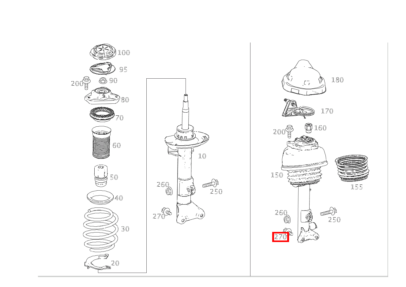 Kombi-Schraube FEDERBEIN AN ACHSSCHENKEL UNTEN; M12X20 CLS 250 Shooting Brake BlueTEC 4MATIC 218 Kombi-Schraube FEDERBEIN AN ACHSSCHENKEL UNTEN; M12X20 CLS 250 Shooting Brake BlueTEC 4MATIC 218