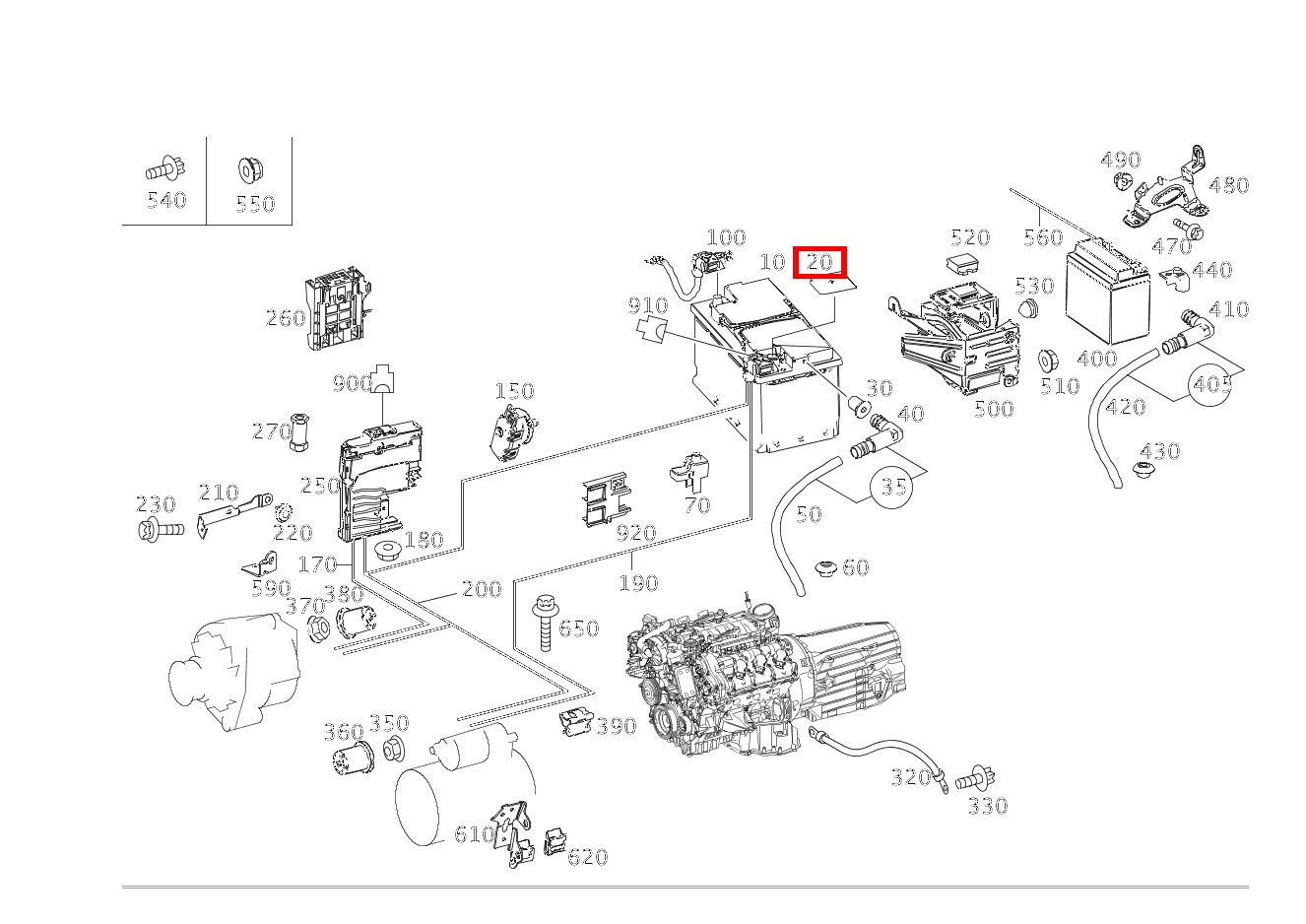 Schutzkappe Pluspol E 500/550 CABR. 207