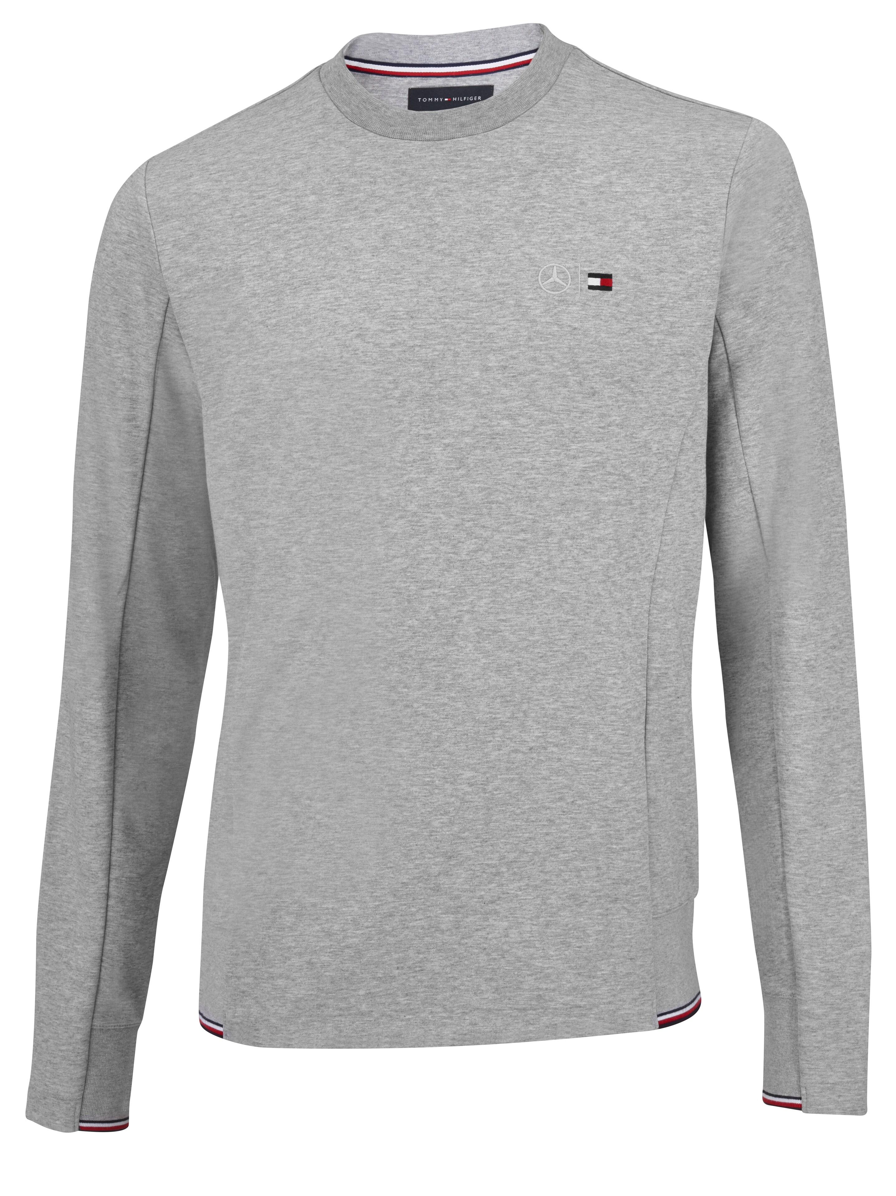 Sweatshirt Herren, grau melange, L