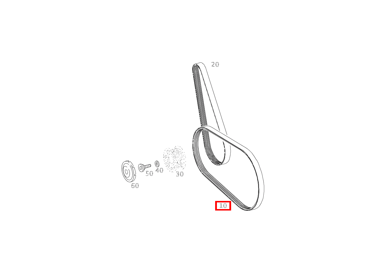 Keilrippenriemen 21,36 X 2260 E 270 FG CDI Fahrgestell lang 211