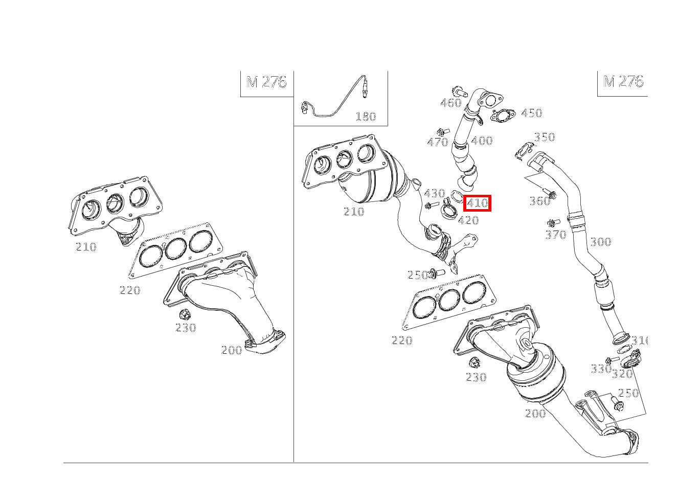 METALLDICHTUNG, EINLAGIG ABGASRUECKFUEHRUNGSLEITUNG AN AUSPUFFLEITUNG E350T 4M BE 212