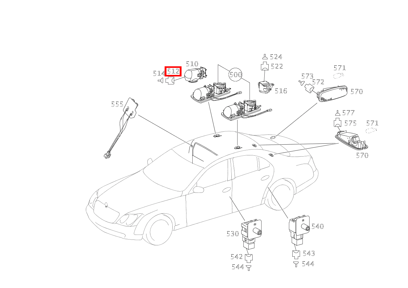 Stecker LESELEUCHTE FOND E11/1, E11/2; 2-PIN MQS Maybach 62 S (langer Radstand) 240 Stecker LESELEUCHTE FOND E11/1, E11/2; 2-PIN MQS Maybach 62 S (langer Radstand) 240