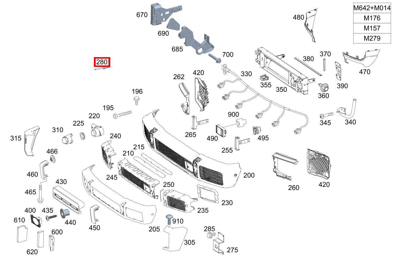 Blindniet An Abdeckung G 500 Off-Roader lang BCA 463 Blindniet An Abdeckung G 500 Off-Roader lang BCA 463
