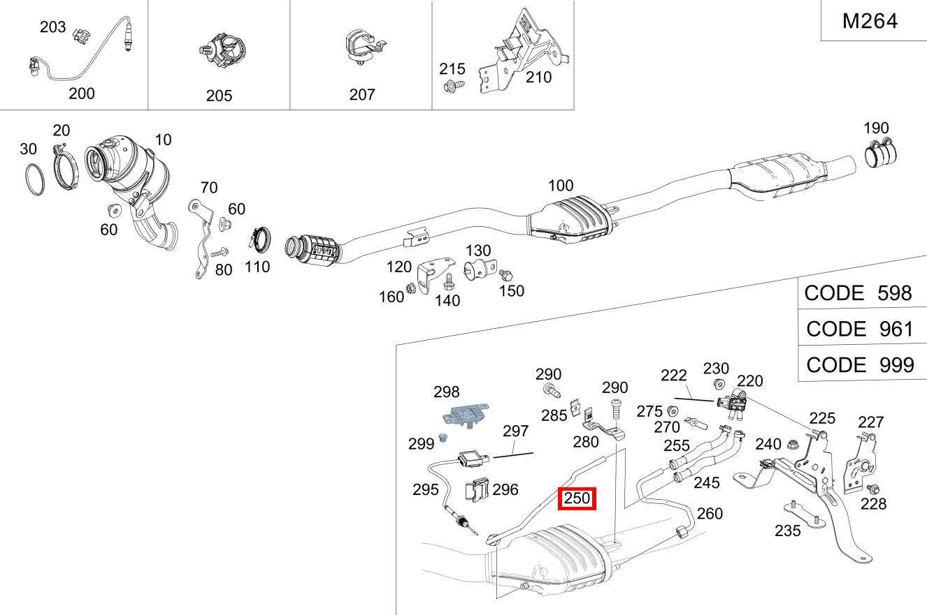Druckleitung An Partikelfilter vorn CLS 350 Coupé BCA 257 Druckleitung An Partikelfilter vorn CLS 350 Coupé BCA 257