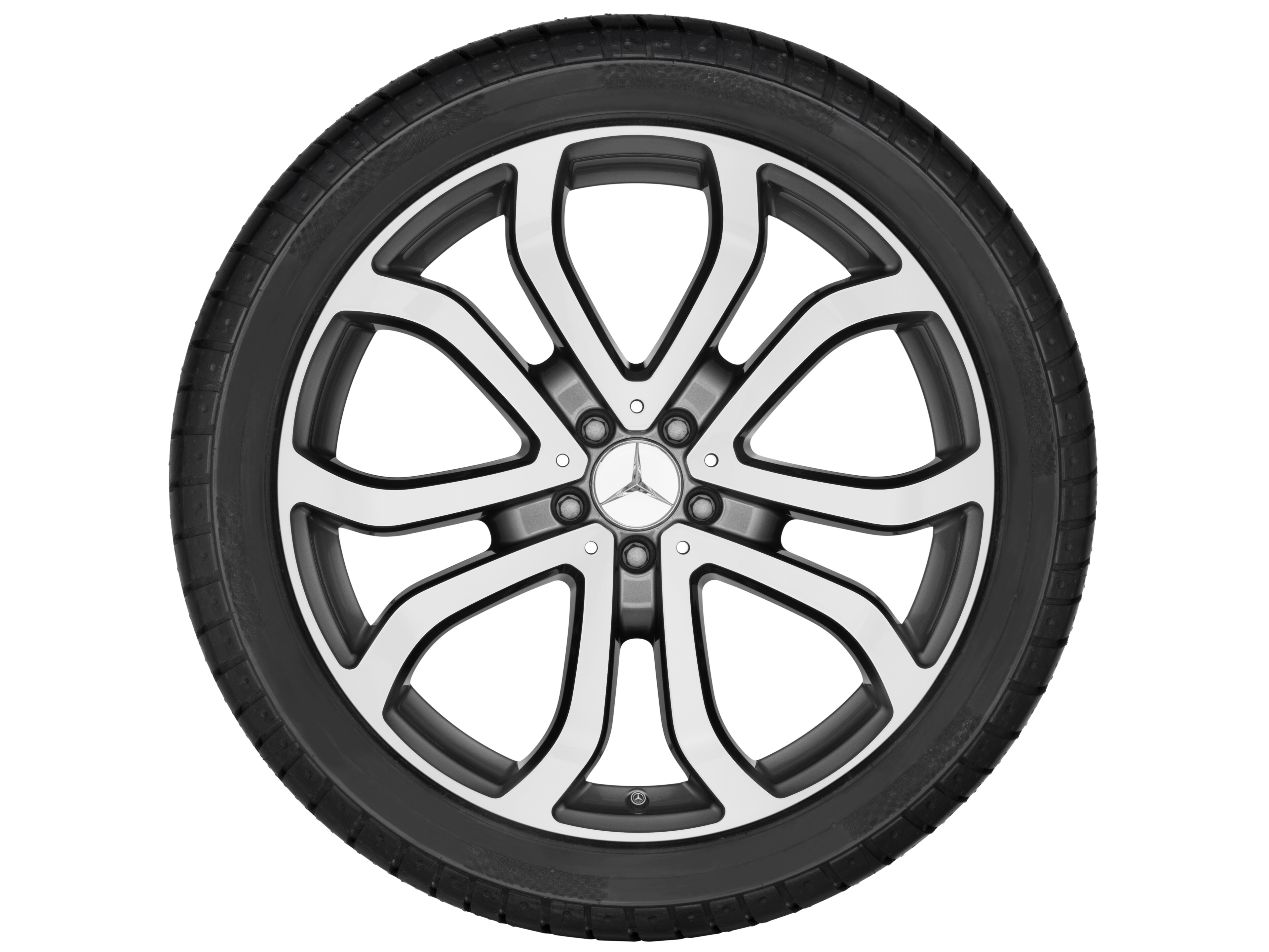 Mercedes-Benz - 5-Doppelspeichen-Rad, 53,3 cm (21 Zoll), glan 5-Doppelspeichen-Rad, 53,3 cm (21 Zoll), glan