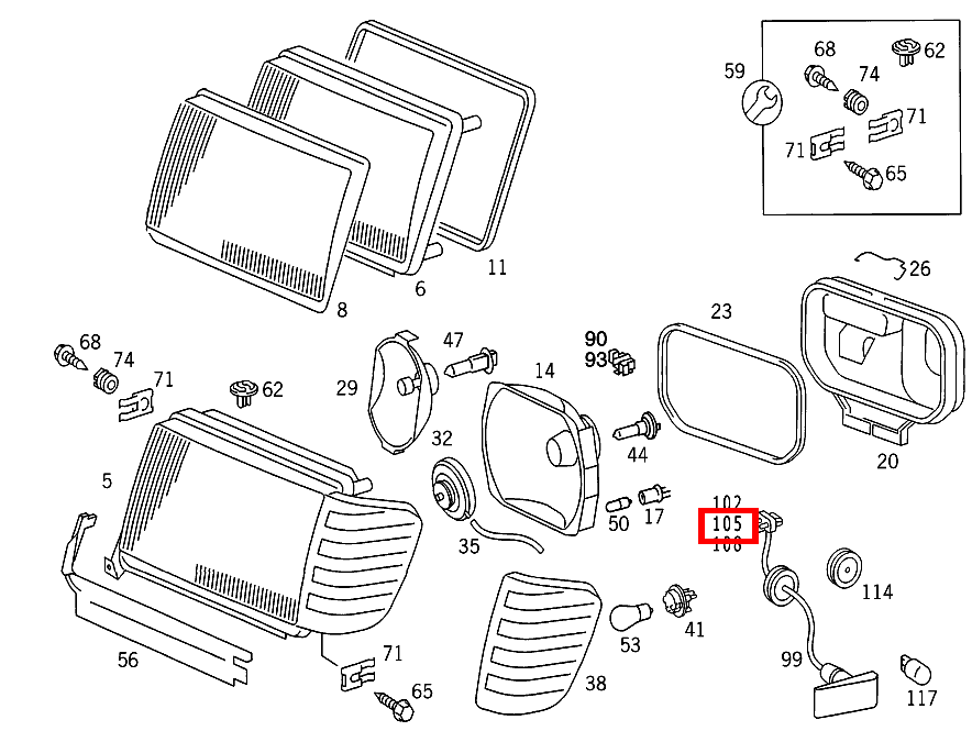 Stecker TO 000 821 24 25 E 300 D 124 Stecker TO 000 821 24 25 E 300 D 124