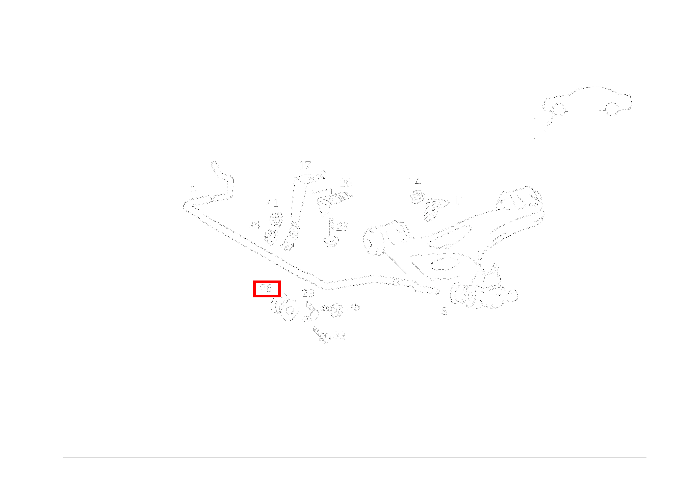 Gummilager DREHSTAB AN RAHMEN CLK 430 V8 Cabrio 208