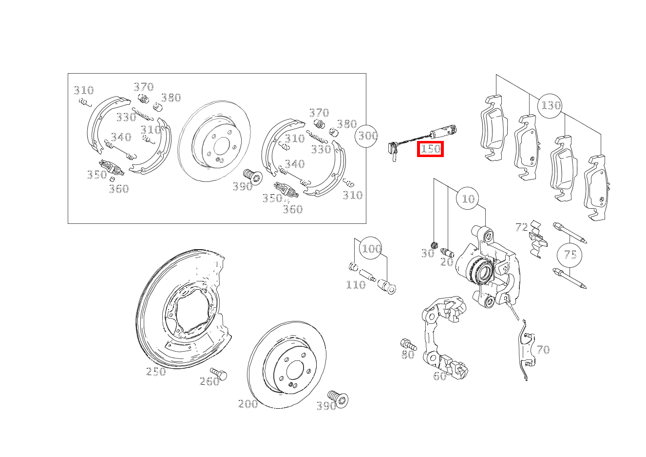 Belagverschleisssensor BREMSBELAGVERSCHLEISSANZEIGE Mercedes-AMG E 63 4MATIC T-Modell 212 Belagverschleisssensor BREMSBELAGVERSCHLEISSANZEIGE Mercedes-AMG E 63 4MATIC T-Modell 212