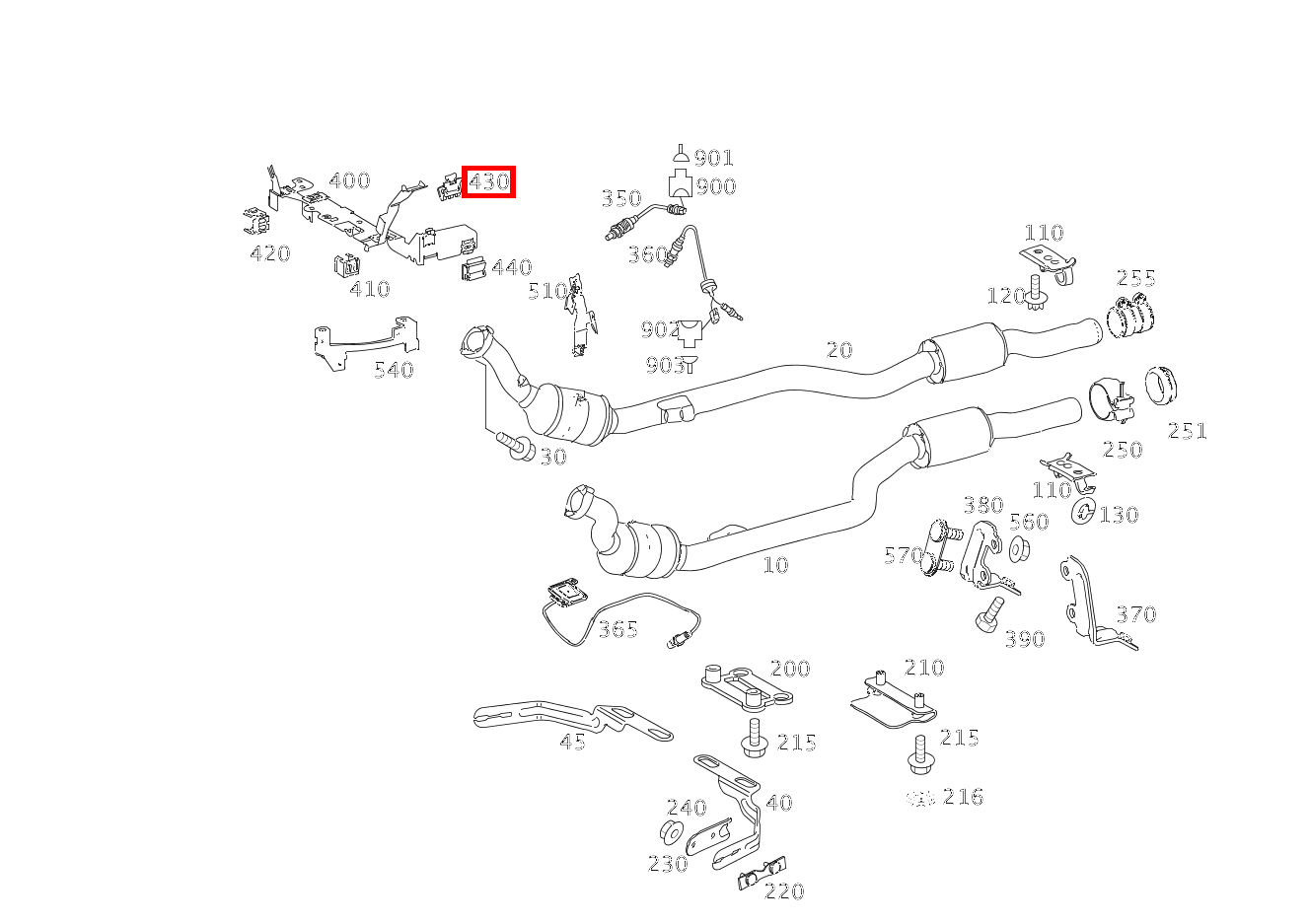 Schelle O2-SONDE AN GETRIEBE; 18.0X18.5 MM S 550 Limousine lang BCA 221