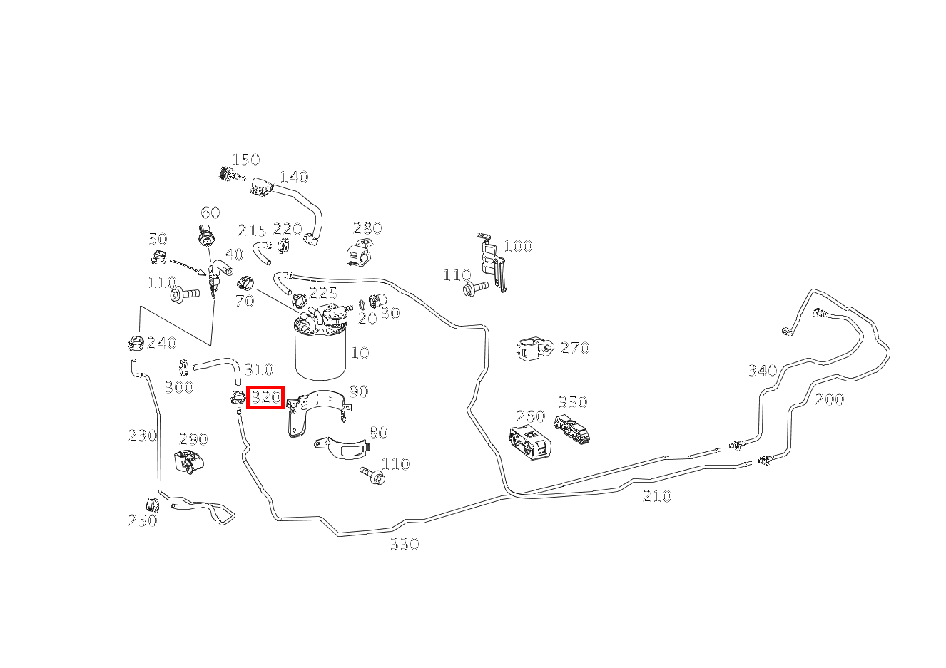 Schelle SCHLAUCH AN RUECKLAUFLEITUNG; 15.5-17.5 MM B180CDI 246