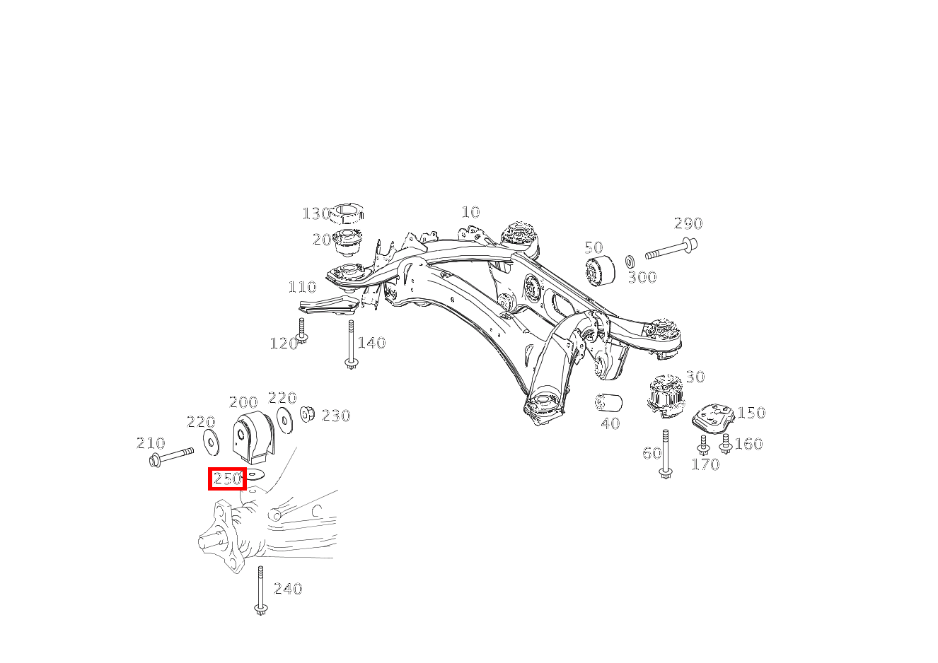 Abstandsscheibe HINTERACHSGETRIEBE AN QUERBRUECKE VORN; 1 MM SL65 AMG 231 Abstandsscheibe HINTERACHSGETRIEBE AN QUERBRUECKE VORN; 1 MM SL65 AMG 231