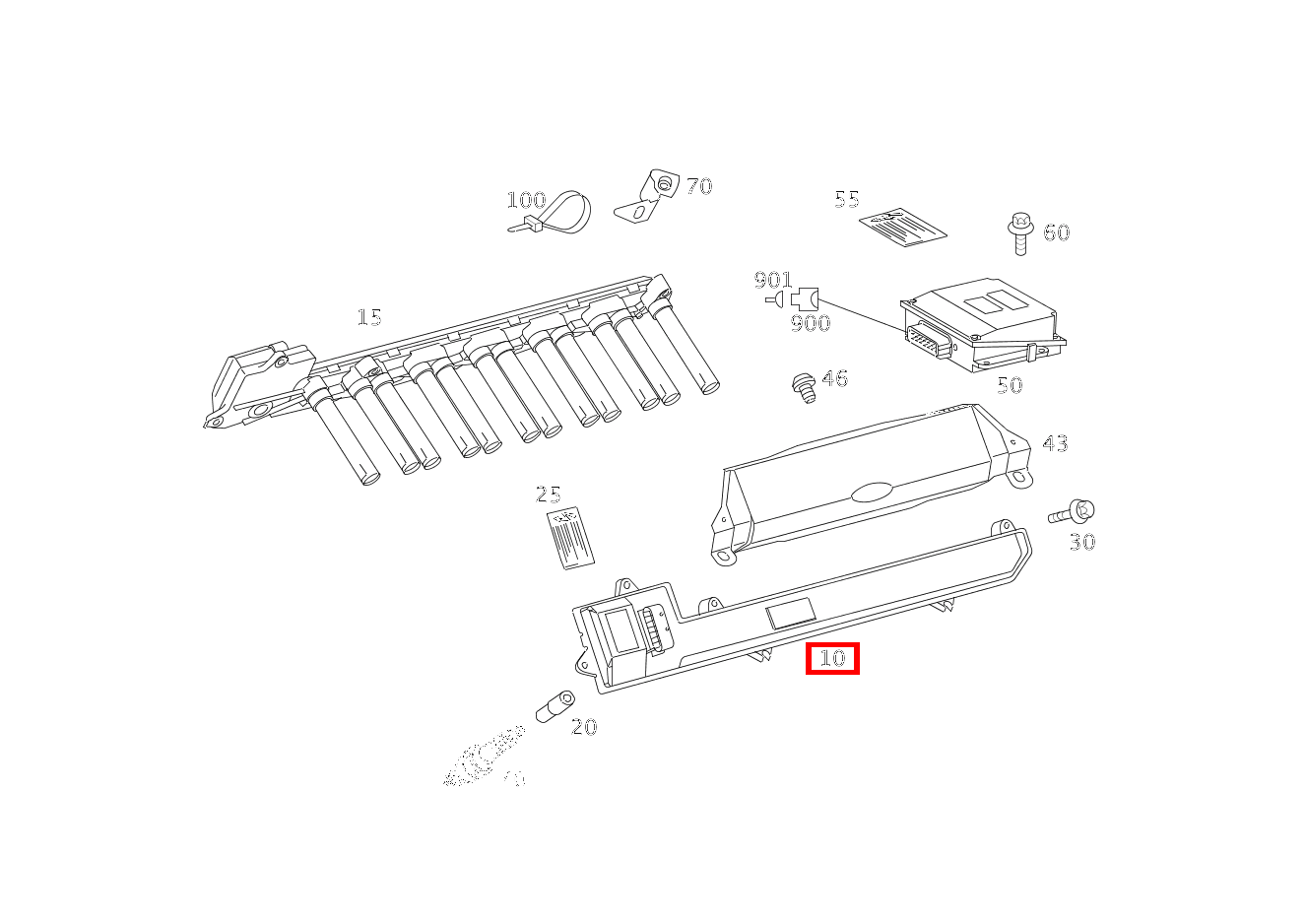 Zündspule Links Maybach 62 S (langer Radstand) 240