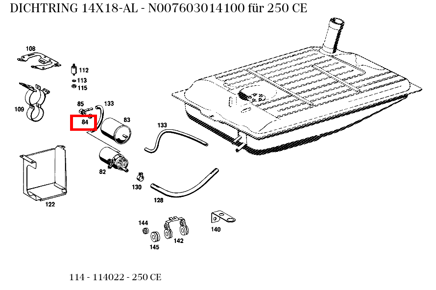 Dichtring 14X18-AL 250 CE 114