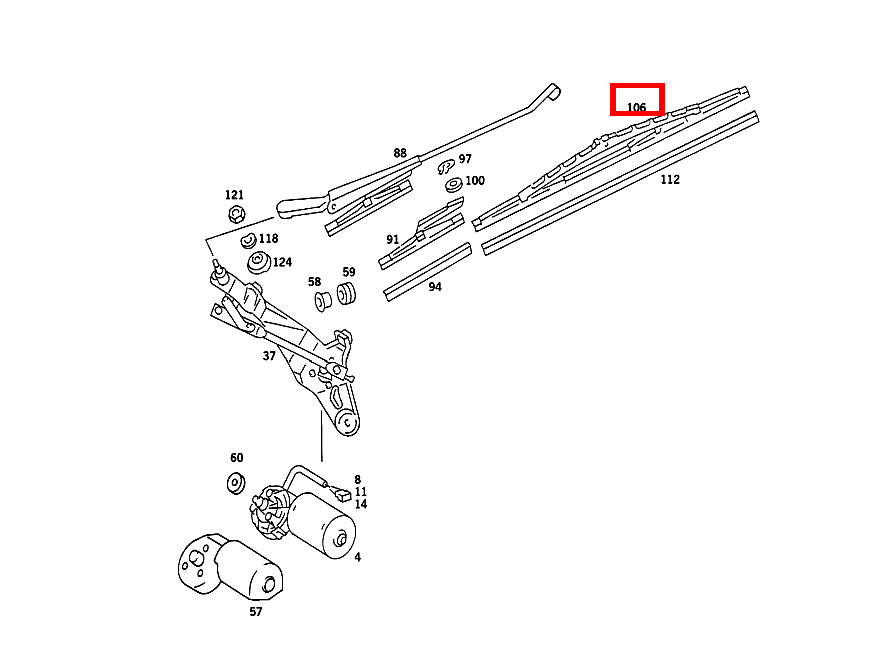 Wischerblatt GROSS 190 201