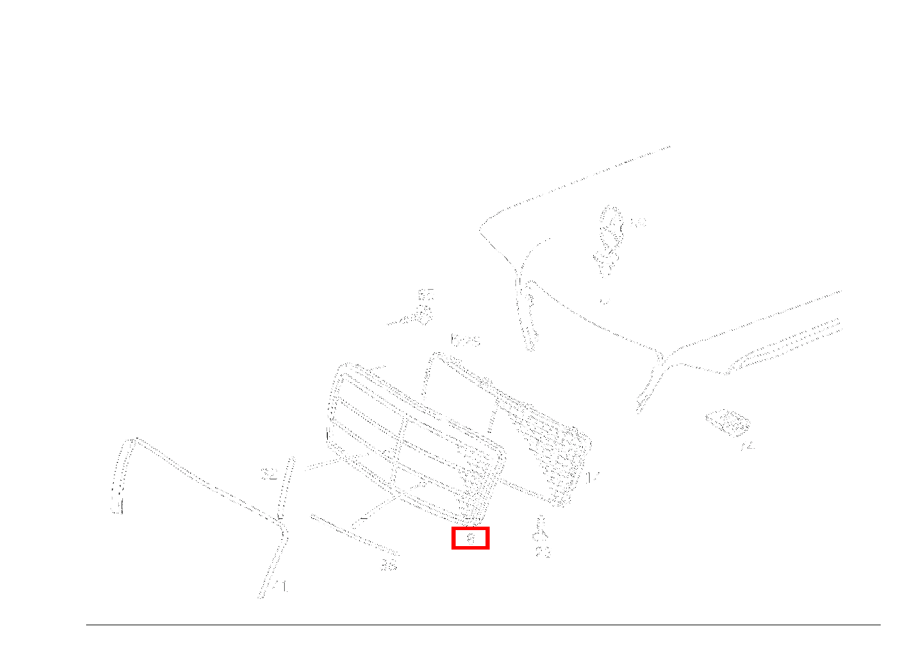 Kühlerverkleidung OHNE MERCEDESSTERN E 500 Limousine 124