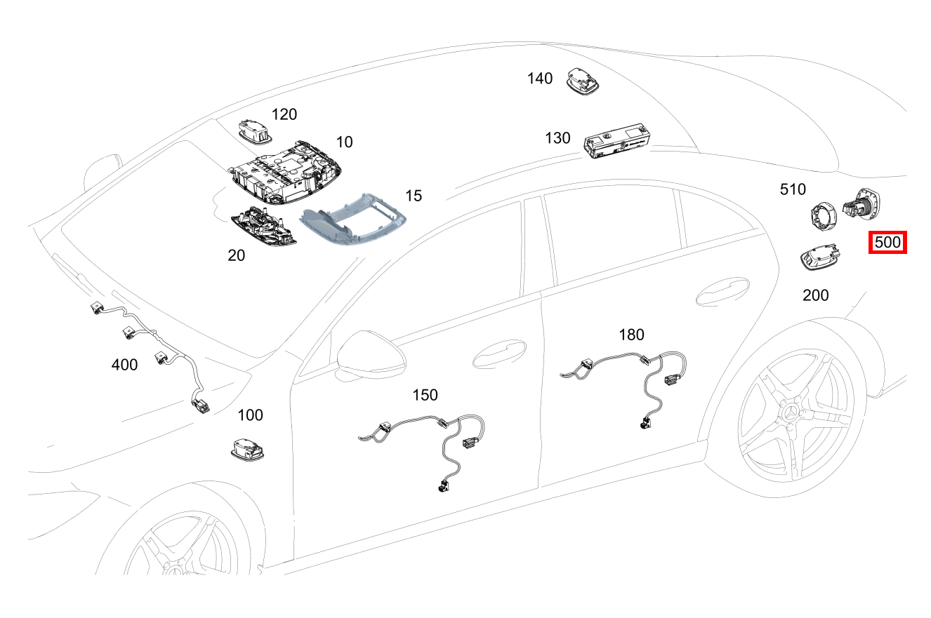Steckdose Im Kofferraum links Mercedes-AMG CLA 45 S 4MATIC+ Coupé 205 Steckdose Im Kofferraum links Mercedes-AMG CLA 45 S 4MATIC+ Coupé 205