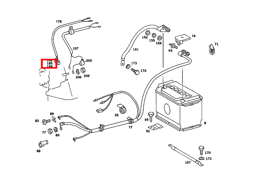 Steckhülse 380 SEC Coupe 126 Steckhülse 380 SEC Coupe 126