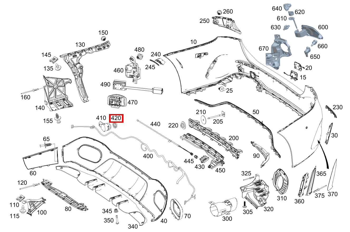 ENTKOPPLUNGSRING PARKTRONIC-System A 200 Limousine 177 ENTKOPPLUNGSRING PARKTRONIC-System A 200 Limousine 177